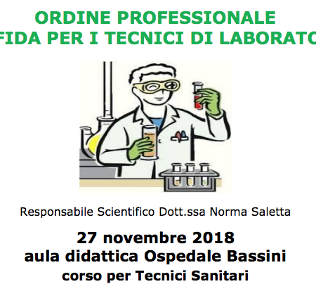 Ordine Professionale: La sfida per i Tecnici di Laboratorio