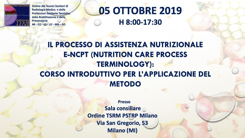 Corso di aggiornamento per Dietisti