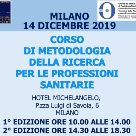 Iscrizione al corso: “Metodologia della Ricerca per le Professioni Sanitarie”