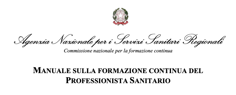 Manuale sulla formazione continua del professionista sanitario (ECM)