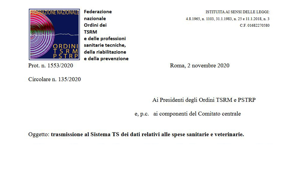 Modificato il termine di presentazione delle spese sanitarie al sistema TS